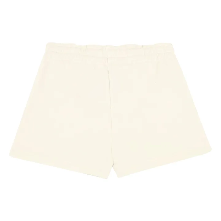Short Fille Molleton Bio | Ecru- Image produit n°2