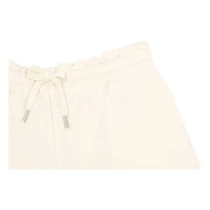 Short Fille Molleton Bio | Ecru- Image produit n°1
