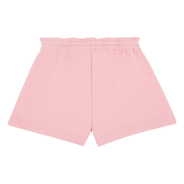 Short Fille Molleton Bio | Rose poudré- Image produit n°2