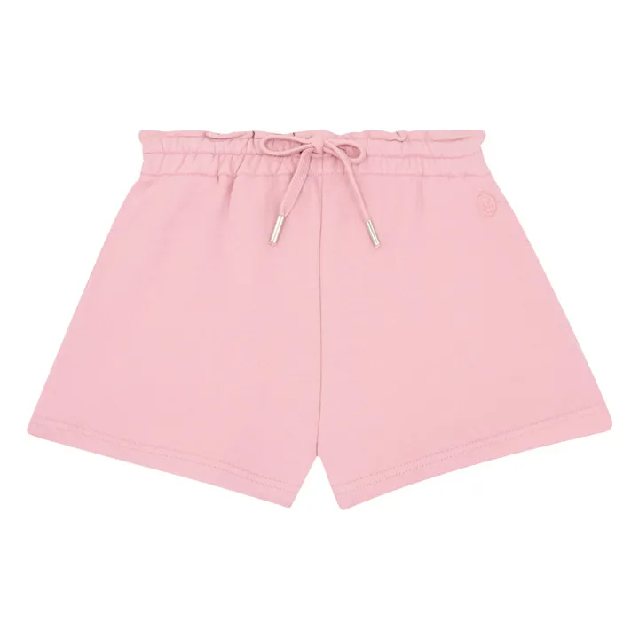 Short Fille Molleton Bio | Rose poudré- Image produit n°0