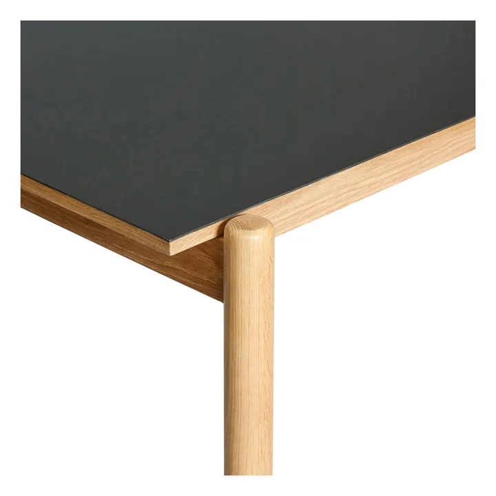 Table à manger en chêne Oblique | Noir- Image produit n°3