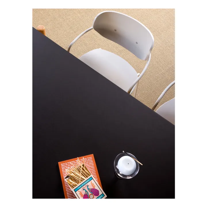 Table à manger en chêne Oblique | Noir- Image produit n°1