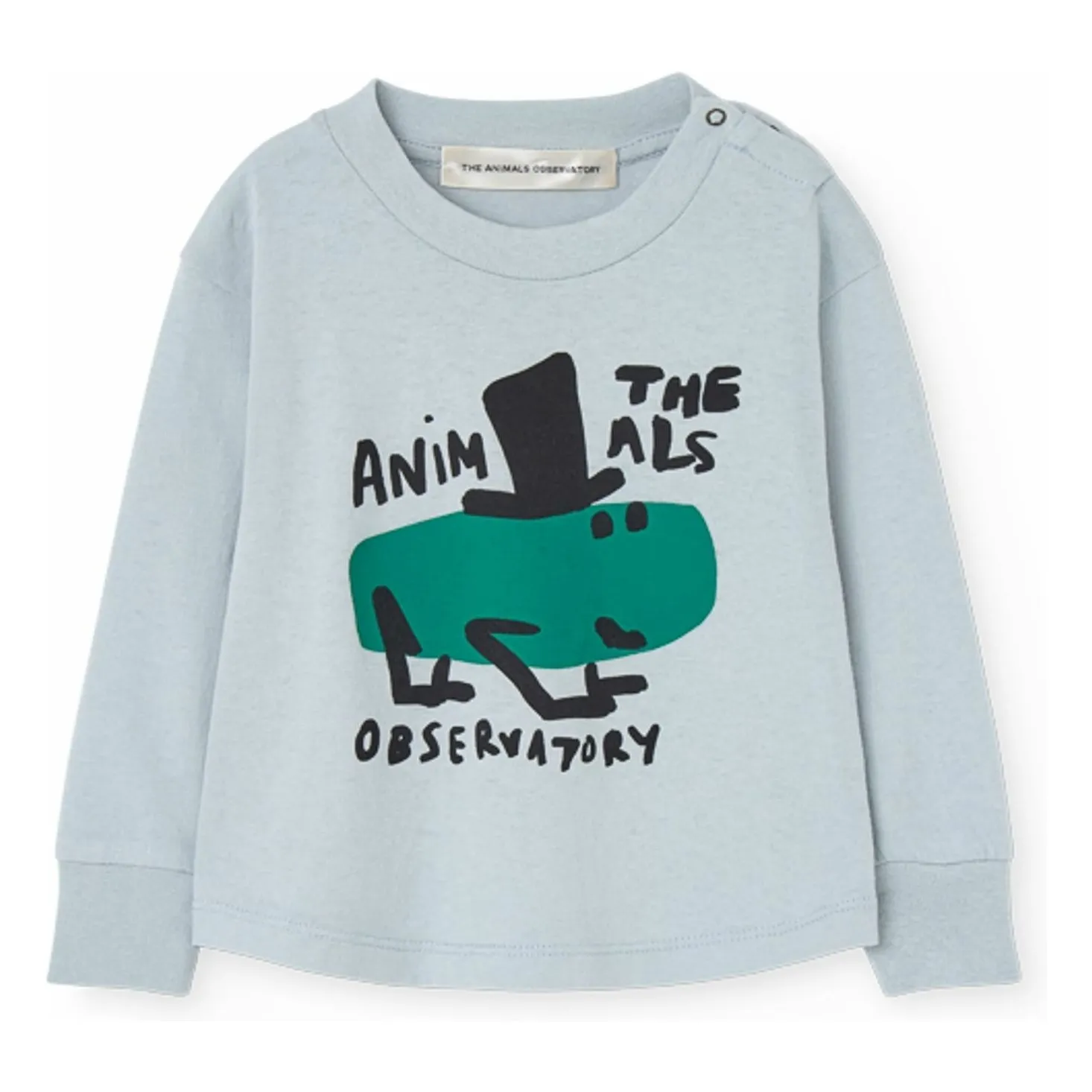 T-shirt Wapiti The Animals Observatory Coton Bio | Bleu pâle- Image produit n°0