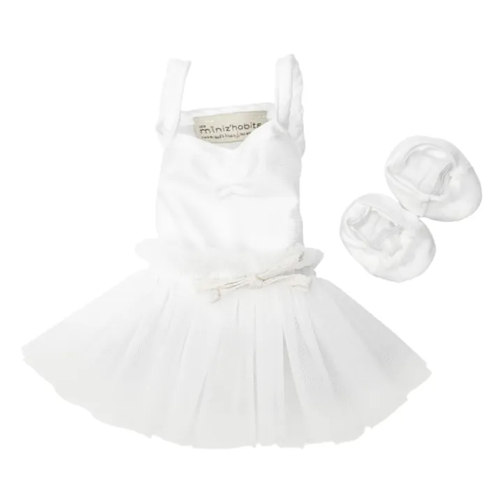 Vestiaire poupée ballerine - Ensemble tutu | Blanc- Image produit n°0