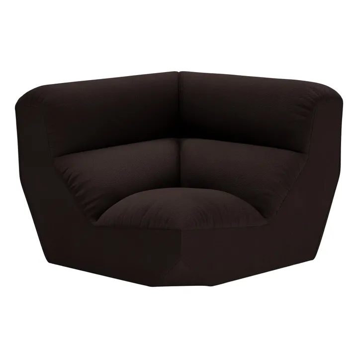 Module d'angle canapé modulable Hi Lo AV55 | Marron foncé- Image produit n°0