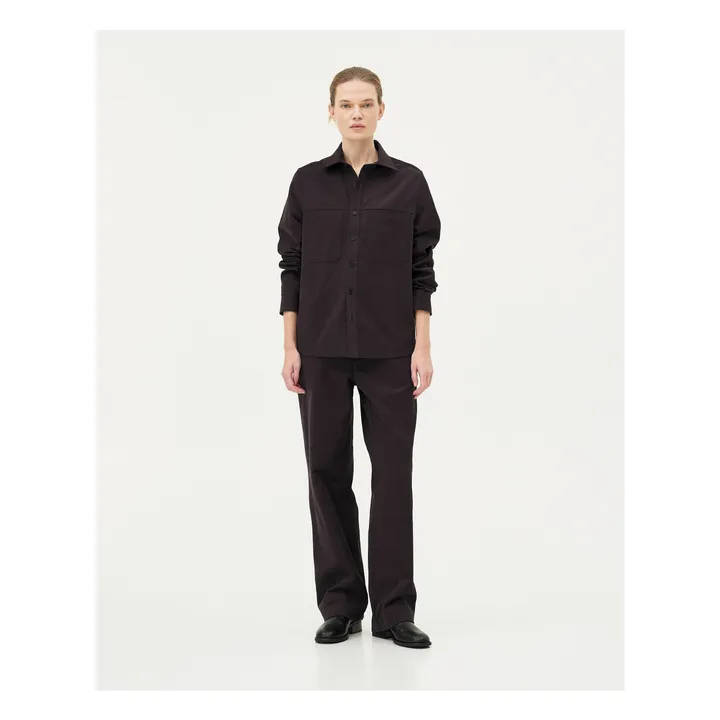 Ottawa Organic Cotton Overshirt | Dark grey- Product image n°5