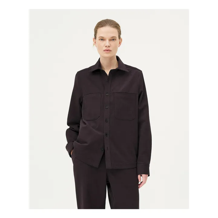 Ottawa Organic Cotton Overshirt | Dark grey- Product image n°4