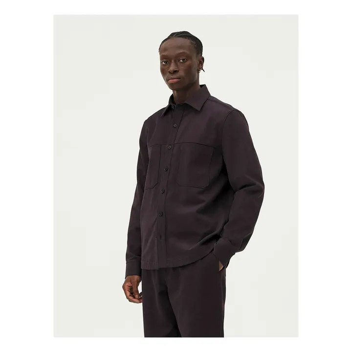 Ottawa Organic Cotton Overshirt | Dark grey- Product image n°1