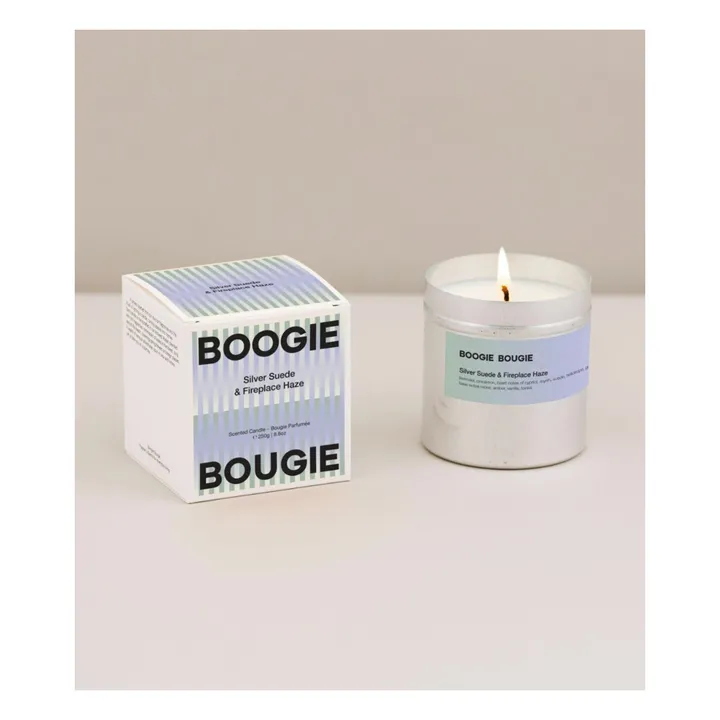 Bougie Silver Suede & Fireplace Haze- Image produit n°1