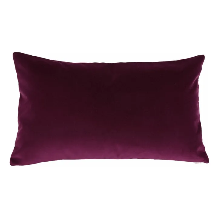 Housse de coussin Argentine en velours | Grenat- Image produit n°0