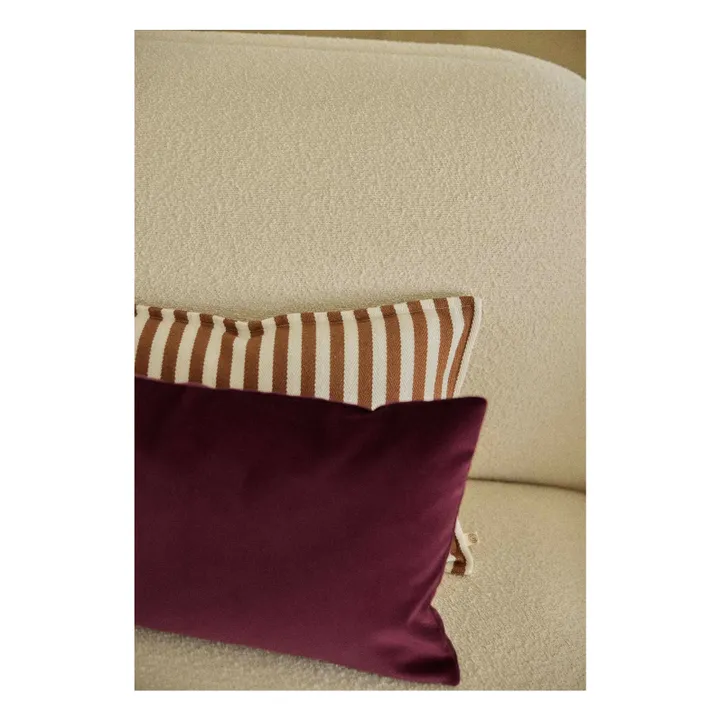Housse de coussin Argentine en velours | Grenat- Image produit n°1