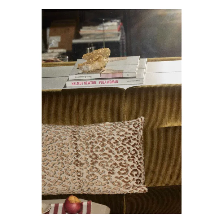 Housse de coussin Jacquard | Léopard- Image produit n°2