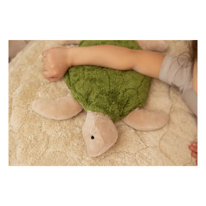 Turtle plush hot water bottle | Khaki- Product image n°1