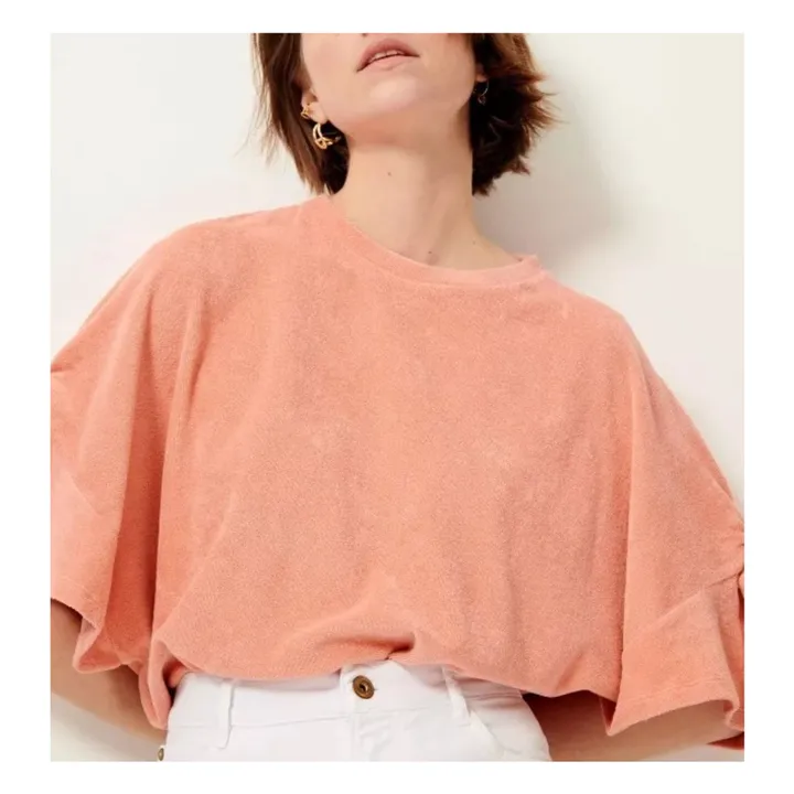 Sweat Eponge Gali Coton Bio | Rose- Image produit n°4