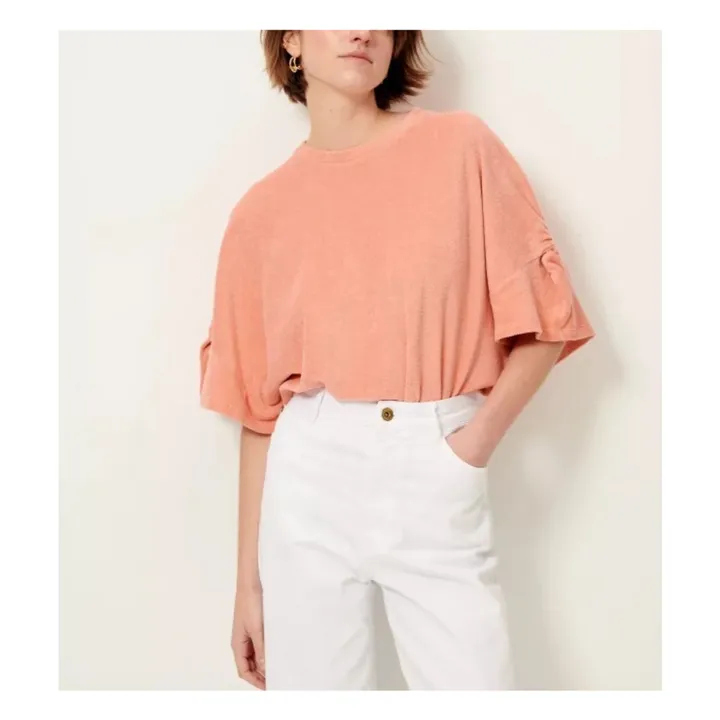 Sweat Eponge Gali Coton Bio | Rose- Image produit n°1