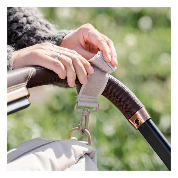 Quilted stroller bag | Sand- Product image n°8