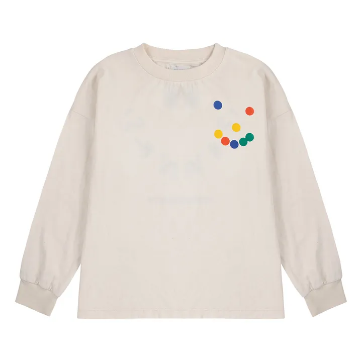 T-shirt Sourire Coton Bio | Ecru- Image produit n°0