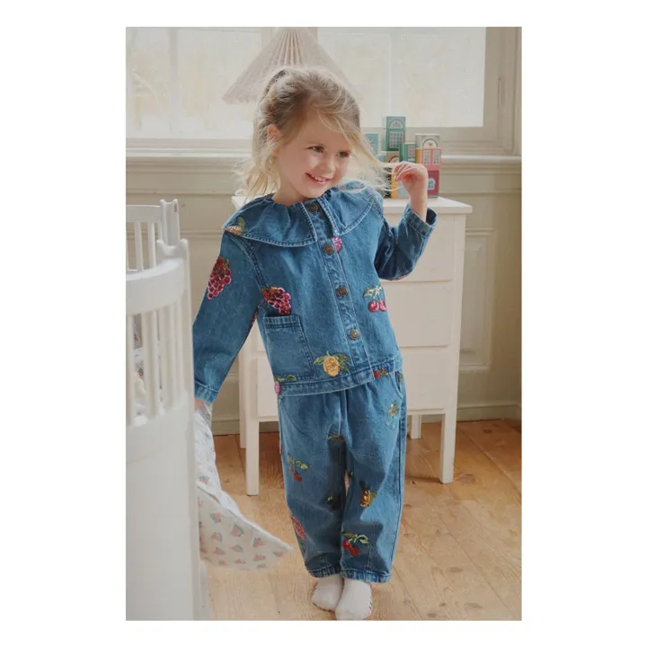 Veste en Jean Magot Coton Bio | Bleu- Image produit n°2