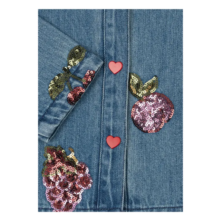 Veste en Jean Magot Coton Bio | Bleu- Image produit n°5