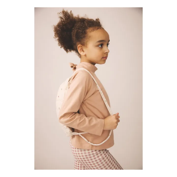 Legging Stretch Vichy Coton Bio | Bois de rose- Image produit n°3