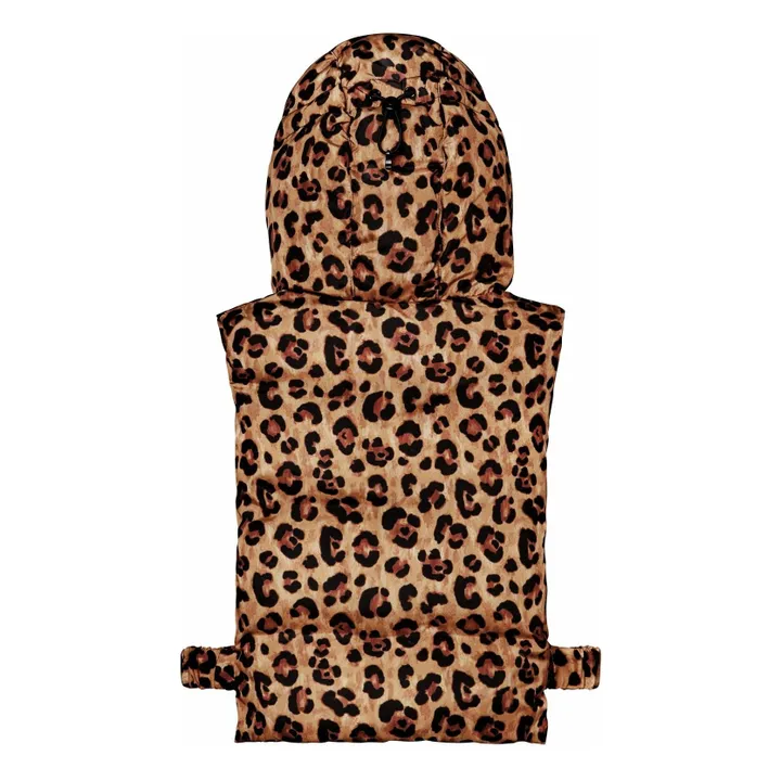 Exclusivité Fudoon X Smallable - Capuche Doudoune Réversible Léopard | Marron- Image produit n°5