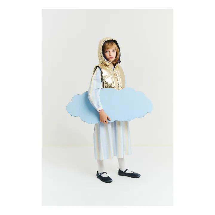 Exclusivité Fudoon X Smallable - Reversible hooded down jacket | Gold- Product image n°1