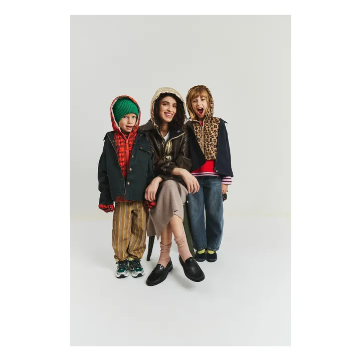 Exclusivité Fudoon X Smallable - Reversible hooded down jacket | Gold- Product image n°5