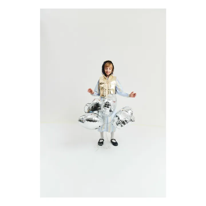 Exclusivité Fudoon X Smallable - Reversible hooded down jacket | Gold- Product image n°2