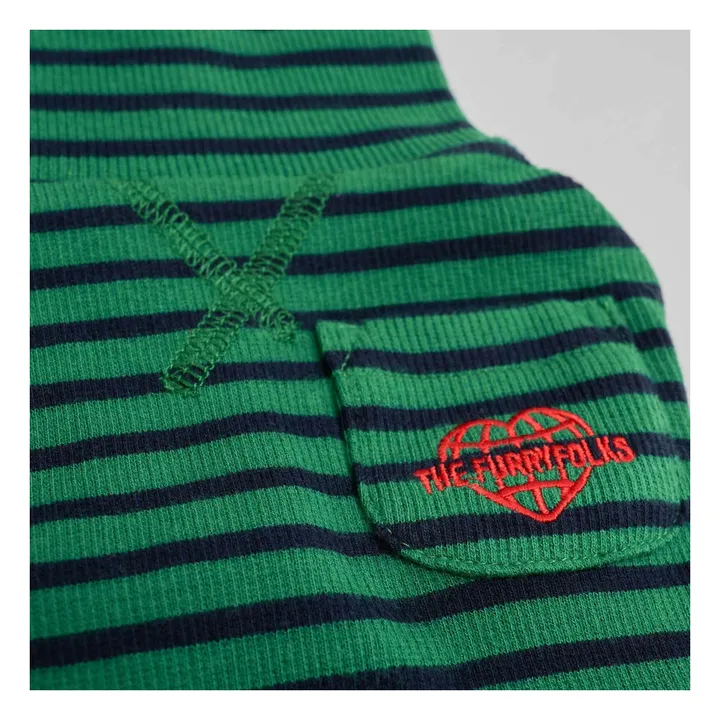 Pull rayé | Vert- Image produit n°3