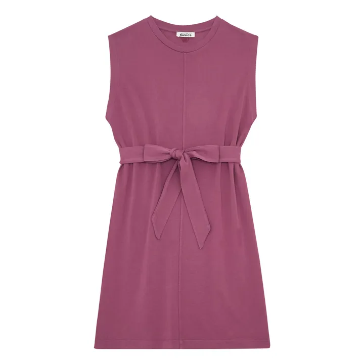 Robe Ceinture Coton Bio | Prune- Image produit n°0