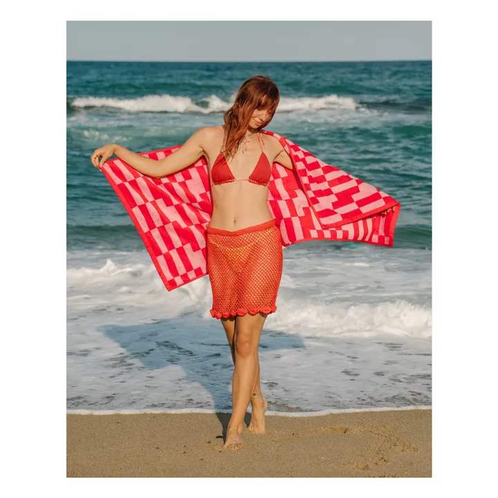 Poppy bath towel | Red- Product image n°3
