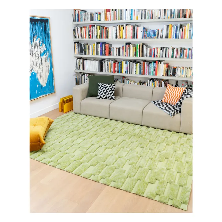 Musgo wool rug | Green- Product image n°4