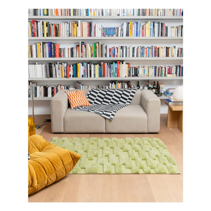 Musgo wool rug | Green- Product image n°0