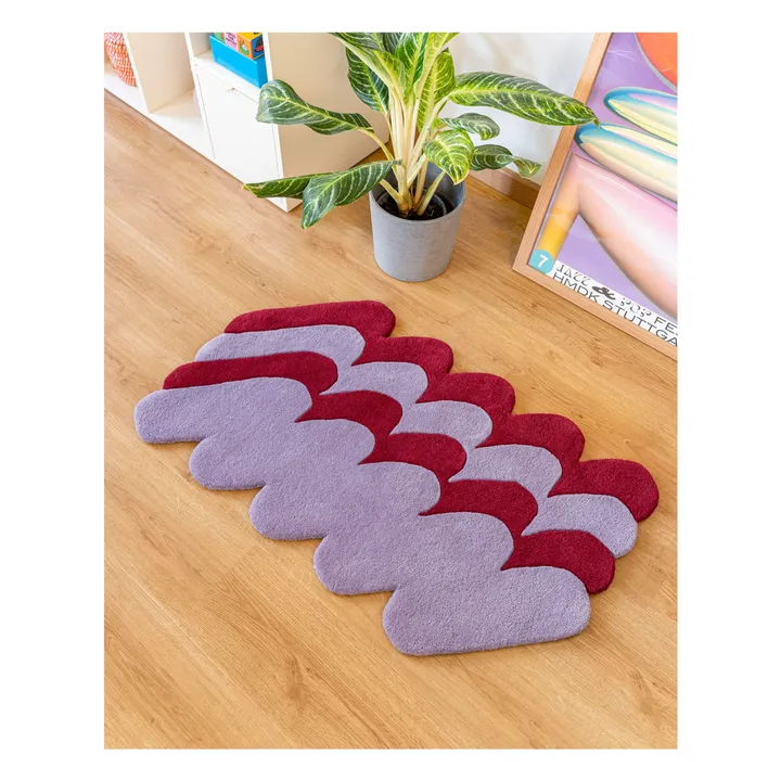 Tapis en laine Pasto | Bordeaux- Image produit n°0
