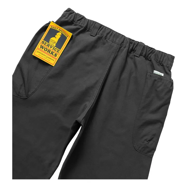 Pantalon Gardener Pants Coton Bio | Noir foncé- Image produit n°7