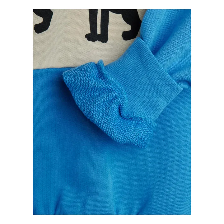 Sweat Panther Coton Bio | Bleu azur- Image produit n°5