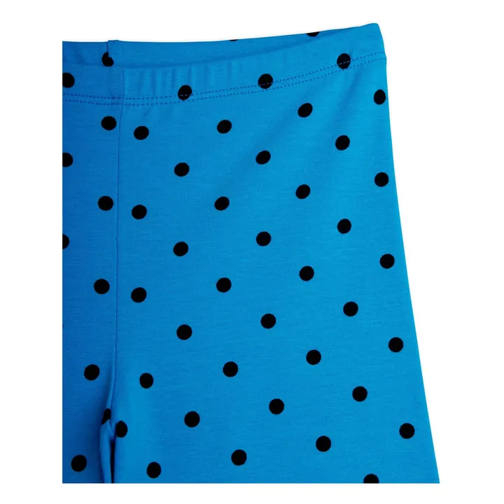 Pantalon Flare Pois Coton Bio | Bleu azur- Image produit n°3