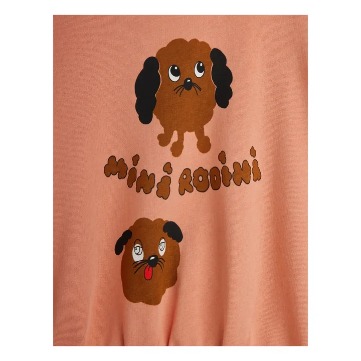 Doggies organic cotton sweatshirt | Pink- Product image n°3