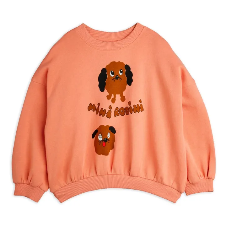 Doggies organic cotton sweatshirt | Pink- Product image n°0