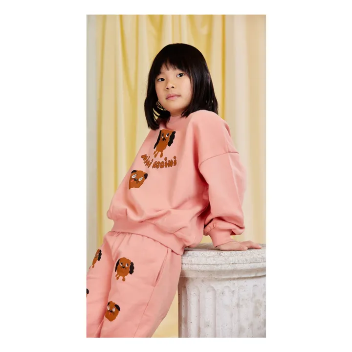 Doggies organic cotton sweatshirt | Pink- Product image n°2