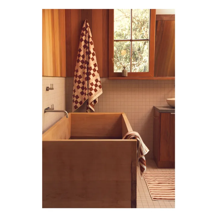 Drap de bain Busby | Terracotta- Image produit n°1