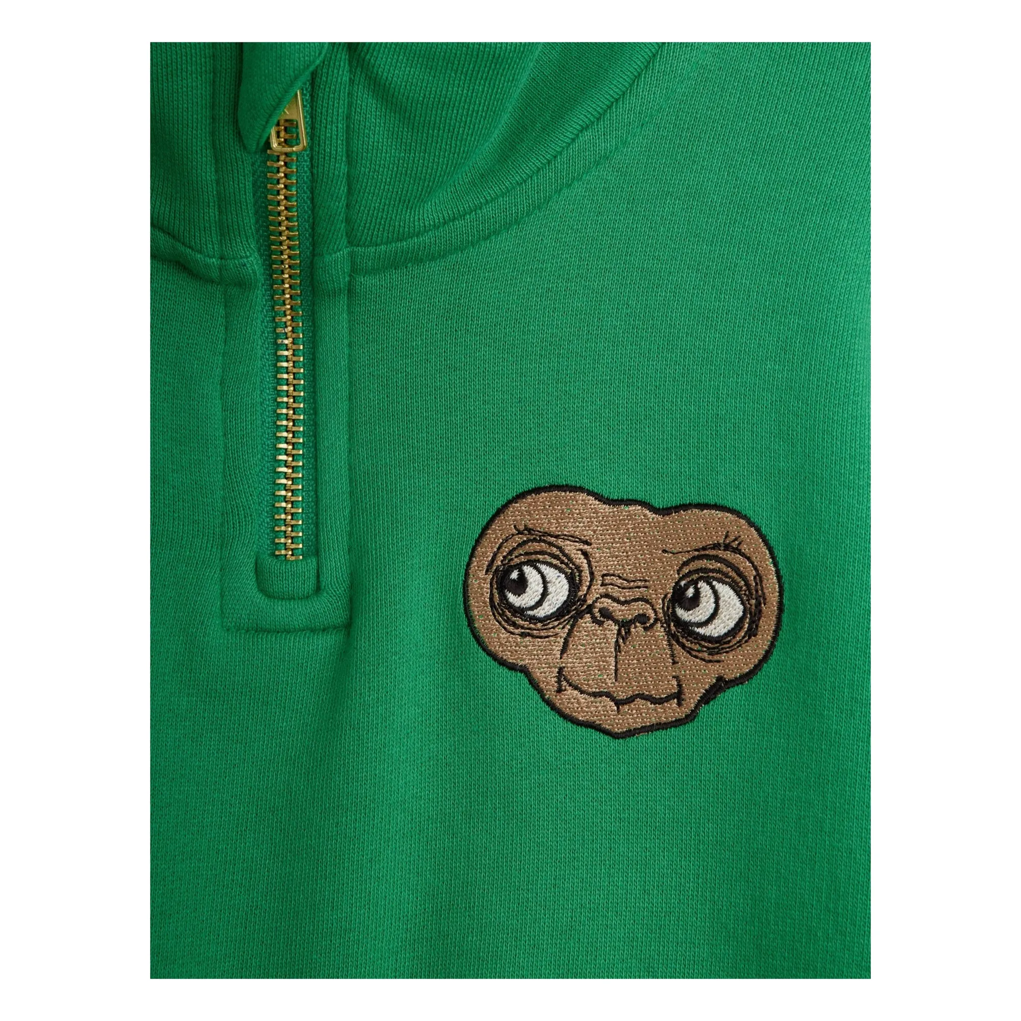Sweat Zippé E.T. Coton Bio | Vert- Image produit n°3