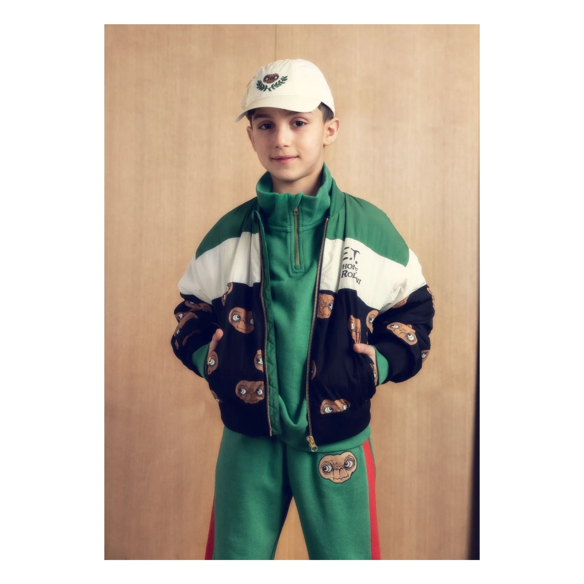 Sweat Zippé E.T. Coton Bio | Vert- Image produit n°2