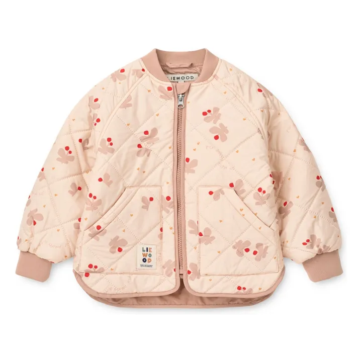 Ensemble Thermique Zella Papillons Fibres Recyclées | Rose pâle- Image produit n°2