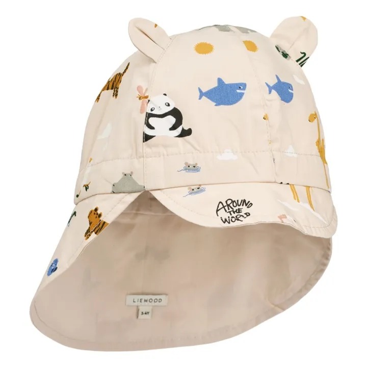 Casquette Réversible Gorm Animaux Coton Bio | Ivoire- Image produit n°0