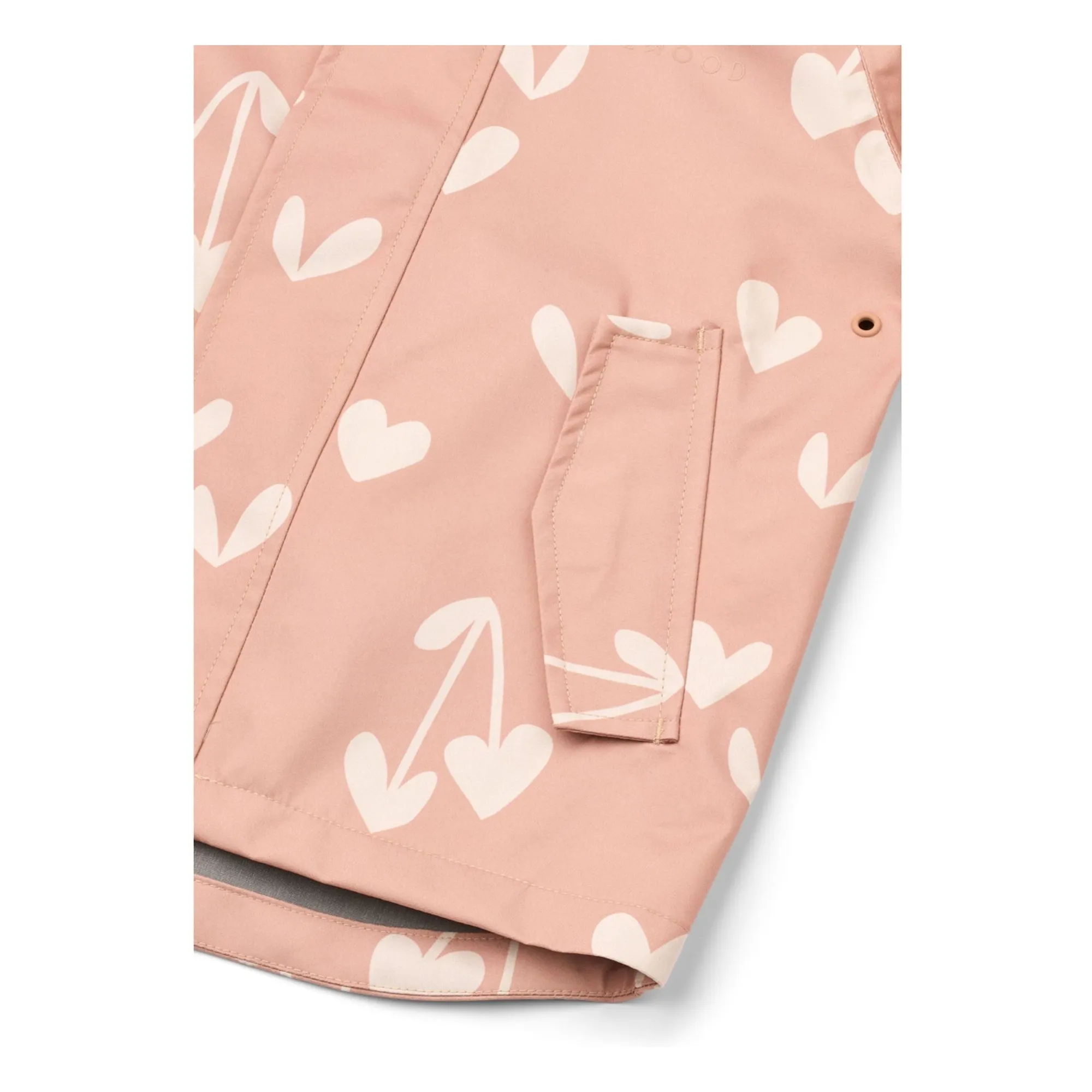 Ensemble de Pluie Pedia Coeurs Fibres Recyclées | Rose tendre- Image produit n°7