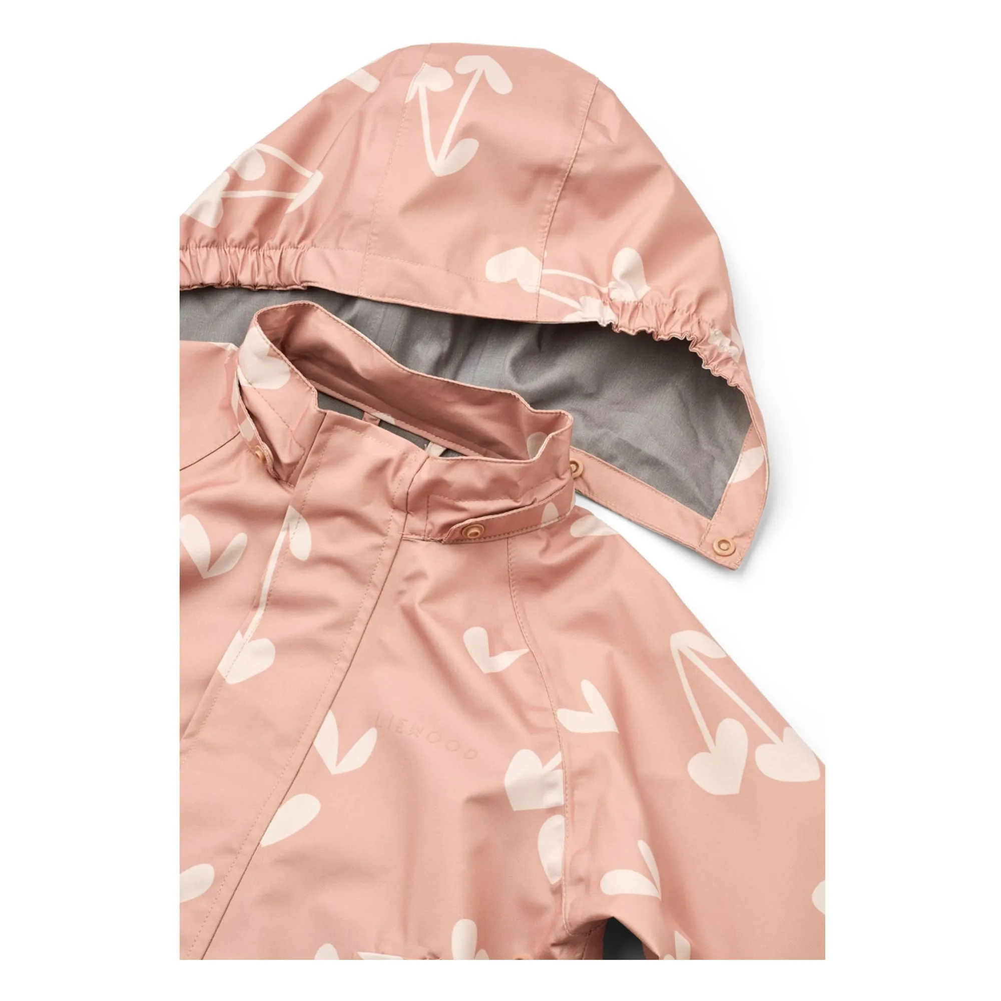Ensemble de Pluie Pedia Coeurs Fibres Recyclées | Rose tendre- Image produit n°6