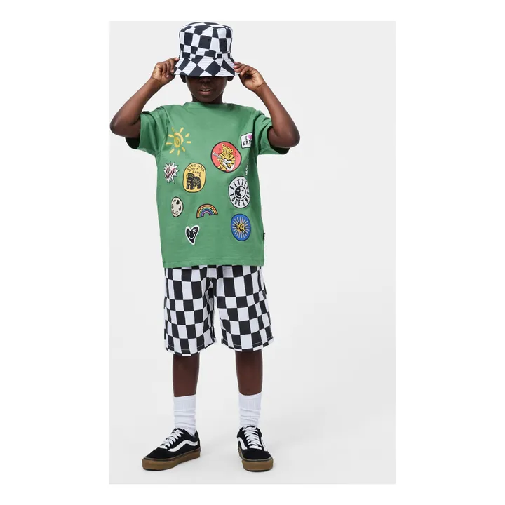 Camiseta Riley Parches Algodón orgánico | Verde- Imagen del producto n°1