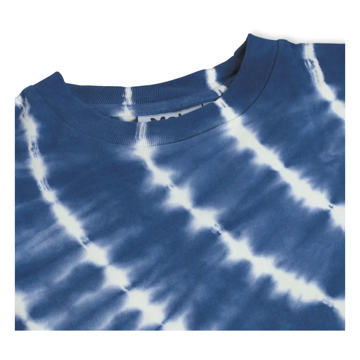 T-shirt Riley Tie and Dye Coton Bio | Bleu- Image produit n°2