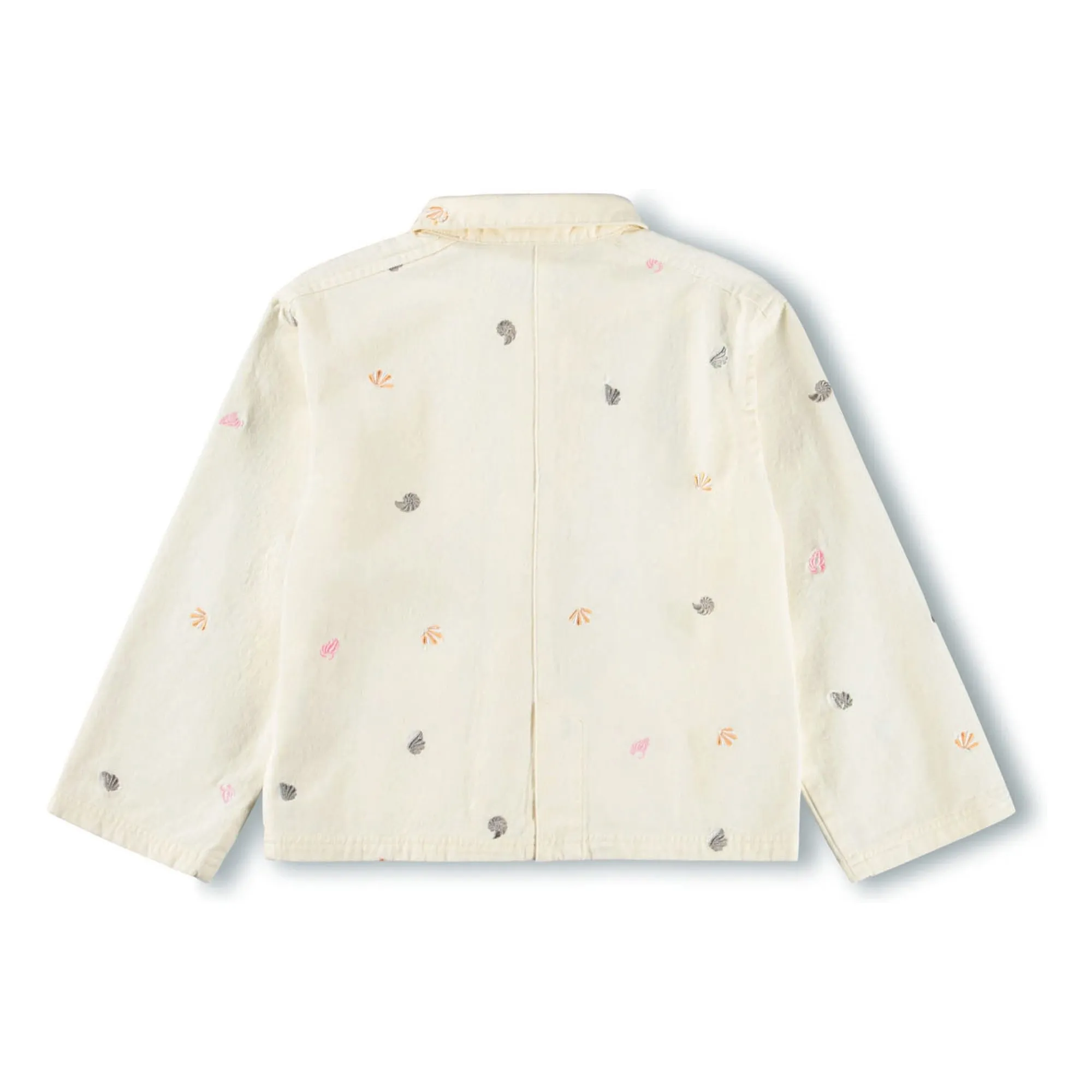 Chaqueta de algodón ecológico Hellen Coquillages | Crudo- Imagen del producto n°6